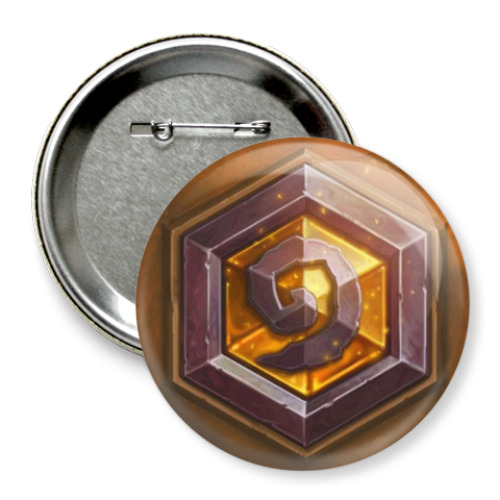 Значок 75мм с принтом HearthStone