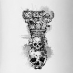 Череп-колонна