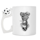 Кружка с футбольным мячиком