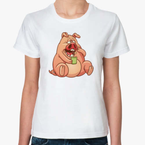 Классическая футболка Fat Pig