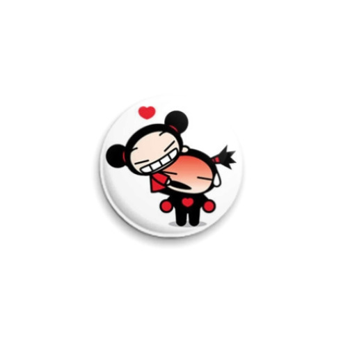 Значок 25мм pucca love