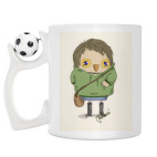 Кружка с футбольным мячиком