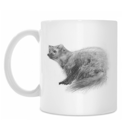 Кружка с принтом Куница