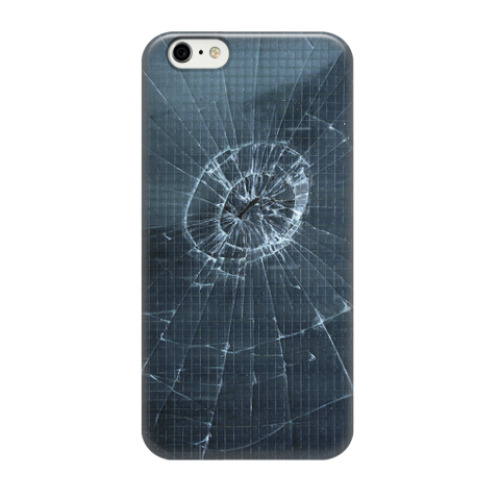 Чехол для iPhone 6/6s Вмятина с трещинами на стекле