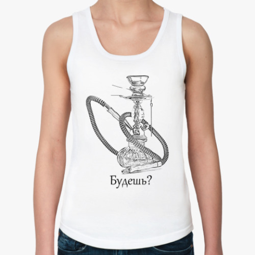 Женская майка с принтом  Кальян