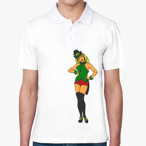 Рубашка поло с принтом Леприкон