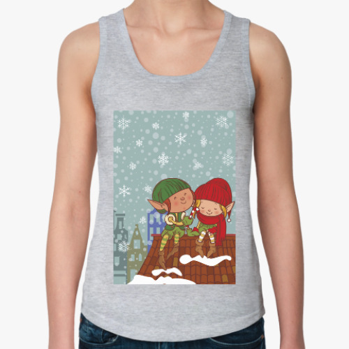 Женская майка с принтом эльфы