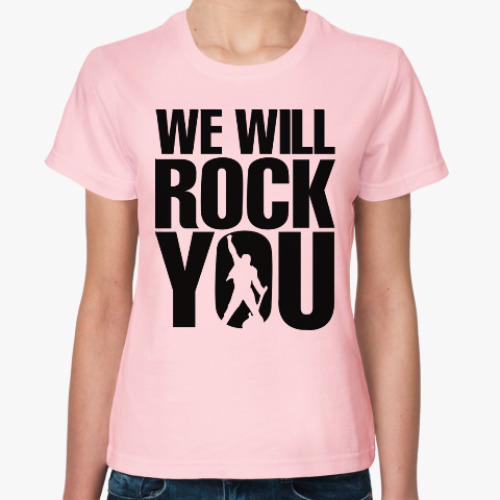 Женская футболка Фредди Меркури. Рок музыка