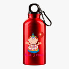 Металлическая бутылка 400 мл UV-DTF