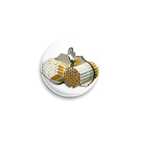 Значок 25мм с принтом  Smoker