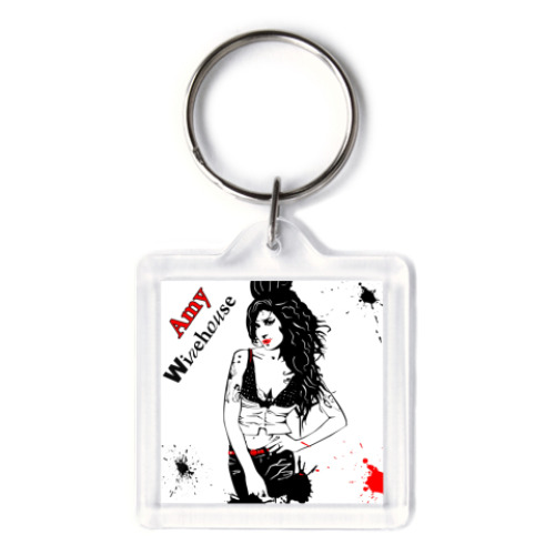 Брелок с принтом Эми Уайнхаус - Amy Winehouse