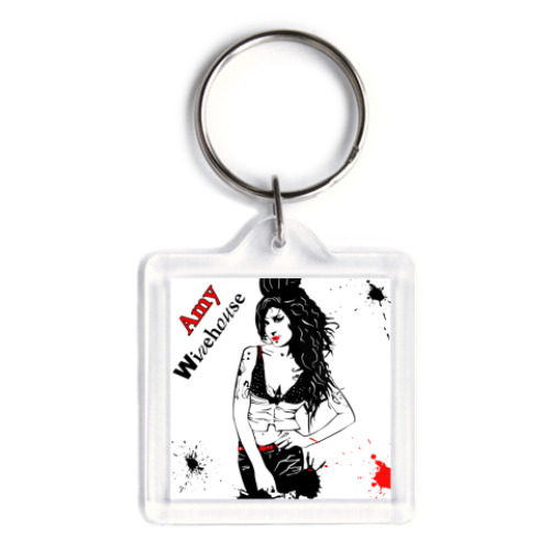 Брелок с принтом Эми Уайнхаус - Amy Winehouse