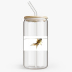 Банка с бамбуковой крышкой