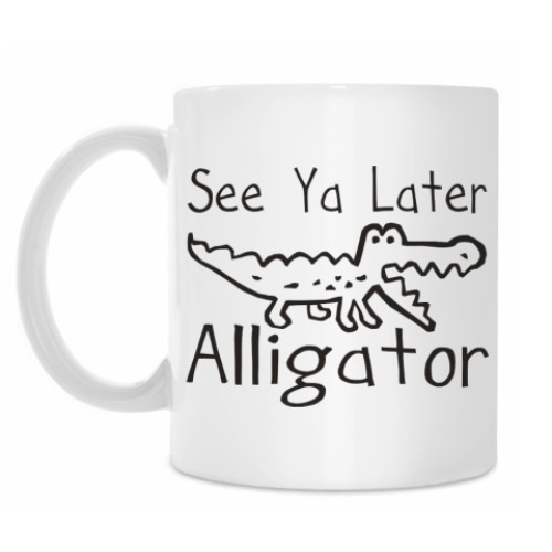 Кружка с принтом Alligator