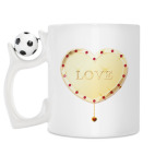 Кружка с футбольным мячиком