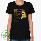 Женская футболка органик