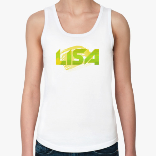 Женская майка с принтом Лиза
