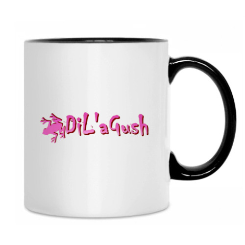 Кружка с принтом 'Can Fly' - black