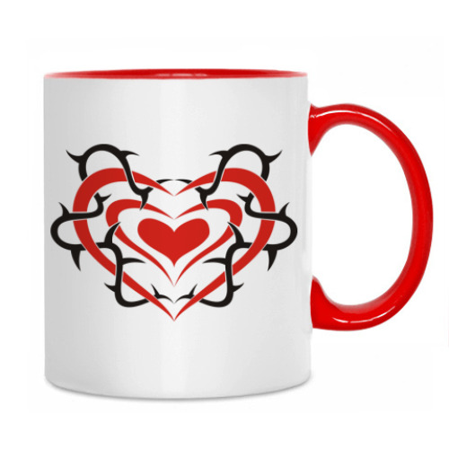 Кружка с принтом Сердце