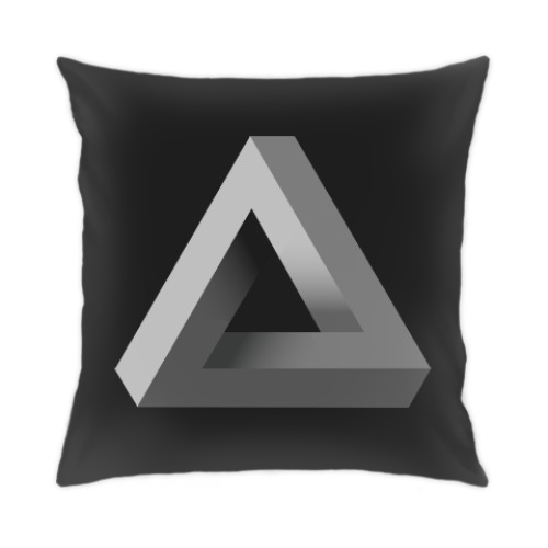 Подушка Невозможный Треугольник 3D