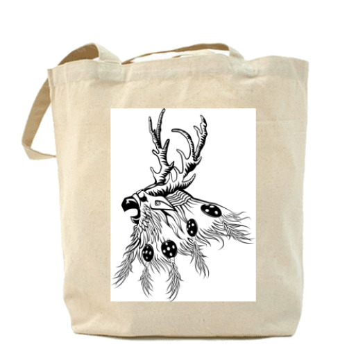 Сумка шоппер с принтом Moonkin