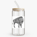 Банка с бамбуковой крышкой