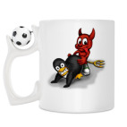 Кружка с футбольным мячиком
