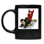 Кружка цветная UV-DTF