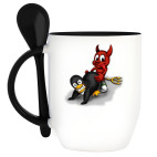 Кружка с ложкой