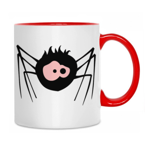 Кружка с принтом Паучок