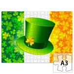 Зеленая шляпа+ирландский флаг