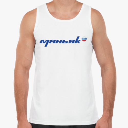 Майка с принтом маньяк