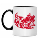 Кружка двухцветная