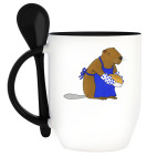 Кружка с ложкой