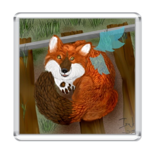 Магнит волчонок