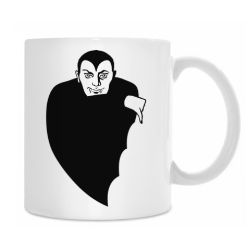 Кружка с принтом Вампир