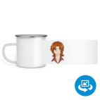 Кружка металлическая белая (круговая запечатка)