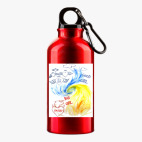 Металлическая бутылка 400 мл UV-DTF