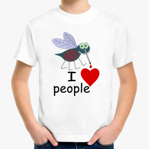 Детская футболка I love people