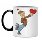 Кружка двухцветная