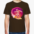 Космонавт серфер на волне