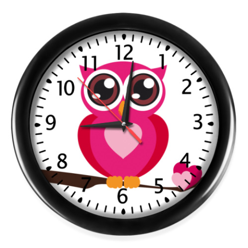 Настенные часы СОВА-ВАЛЕНТИНКА