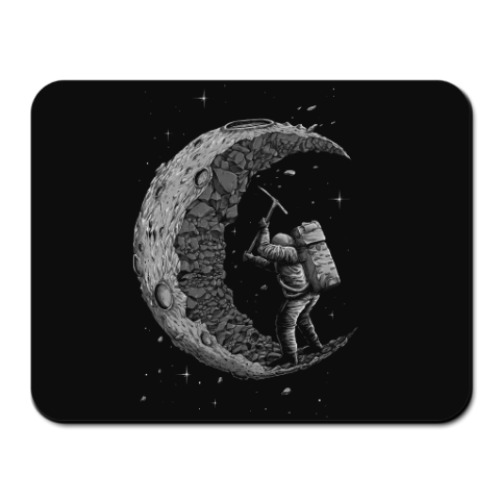 Коврик для мыши Moon worker космонавт на луне