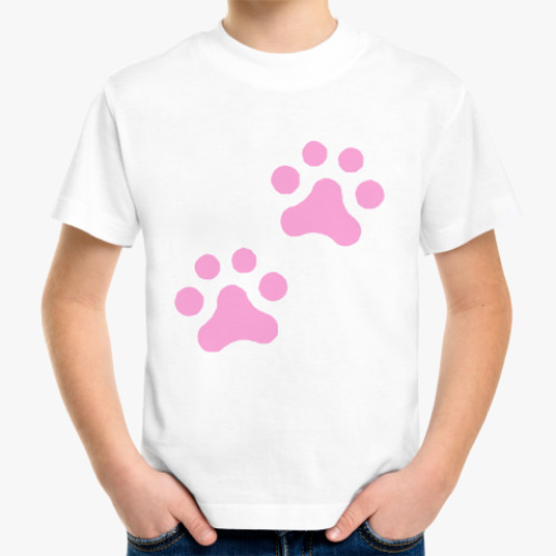 Детская футболка с принтом Лапки
