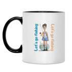 Кружка двухцветная