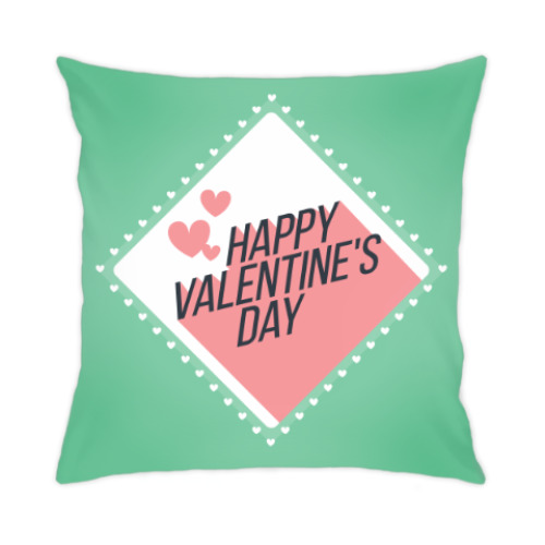 Подушка с принтом День святого Валентина
