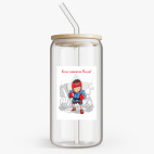 Банка с бамбуковой крышкой