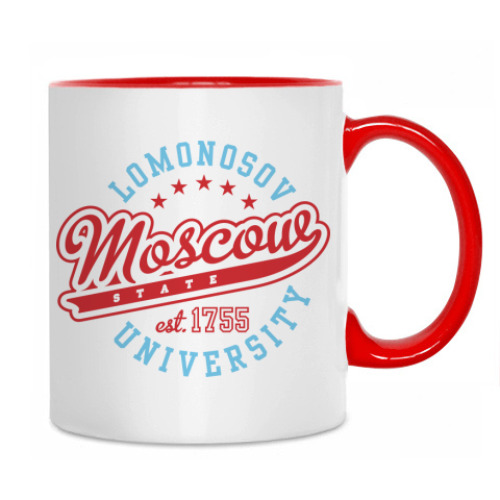Кружка с принтом Кружка МГУ Ломоносова
