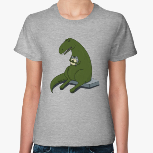 Женская футболка  Тираннозавр-соня