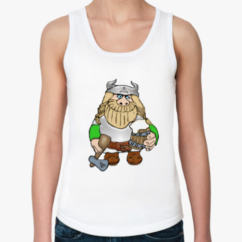 Женская майка с принтом  Викинг